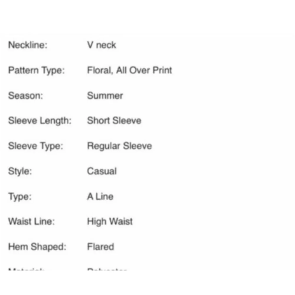 V NECK FLOWER PRINT A LINE DRESS - Picture 8 of 9